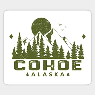 Cohoe Alaska Mountain Souvenir Magnet